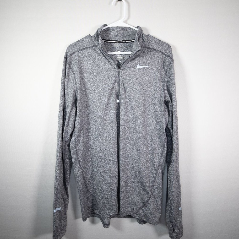 Nike Running DRI FIT Half Zip Grey